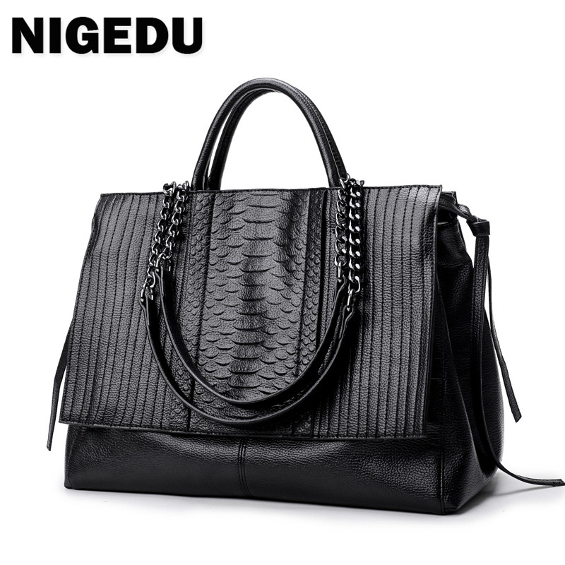 Women Bags Branded - 女性のための模造クロコダイルデザインのハンドバッグ,チェーンとショルダーストラップ付きのシンプルで豪華なハンドバッグ,黒