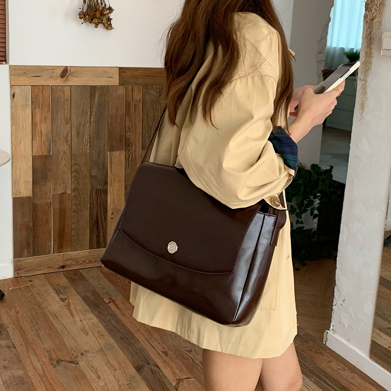 Women Bags On Sale - Cgcbag-女性用のビンテージスタイルの合成皮革バッグ,大容量の合成皮革メッセンジャーバッグ,シンプルで頑丈,豪華,デザイナー,高品質