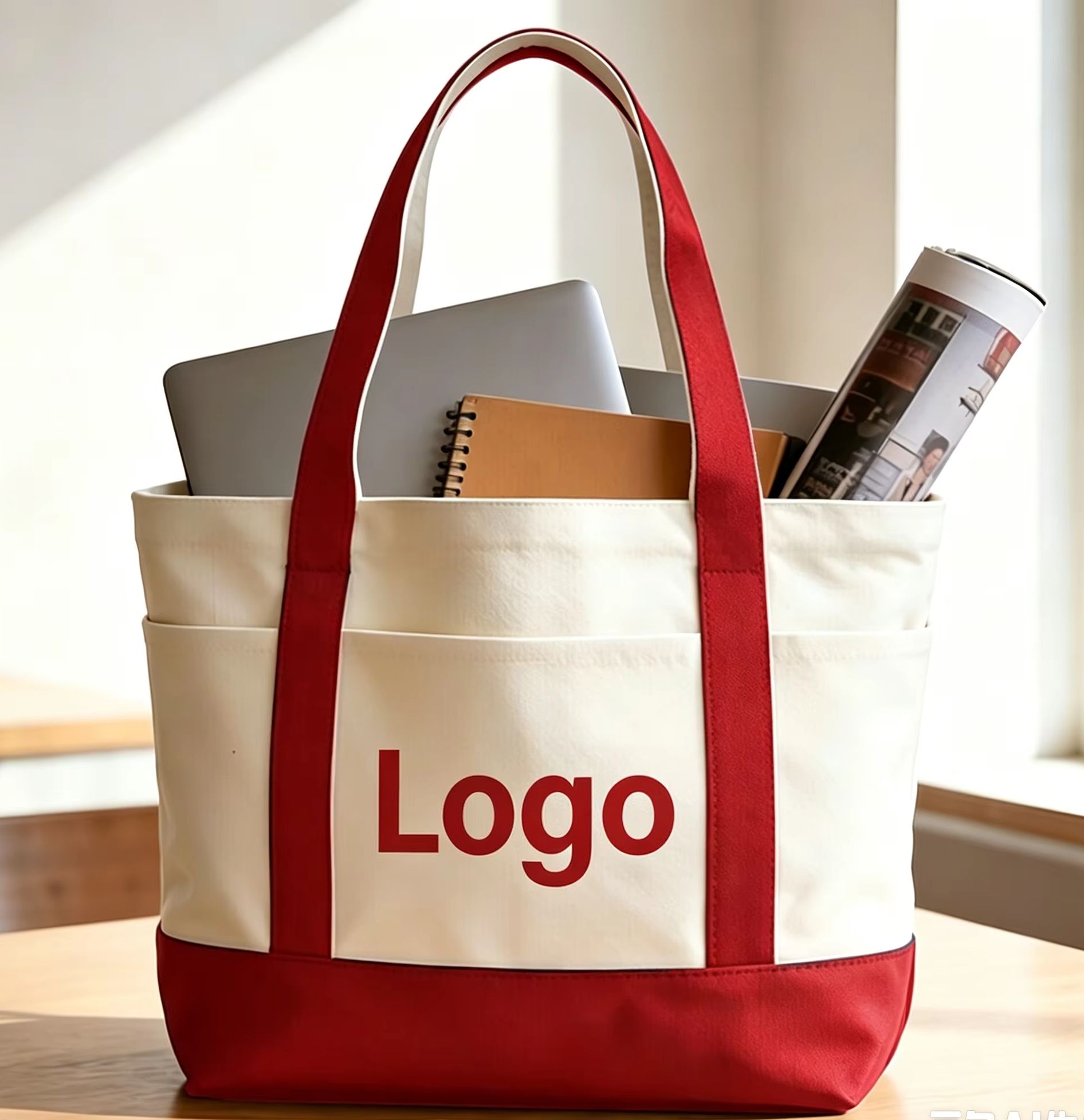 Women Bags Company - カスタムキャンバストートバッグ、プリントロゴ入り、コットン製、環境に優しいショッピングバッグ、会社ロゴ入りトートバッグ