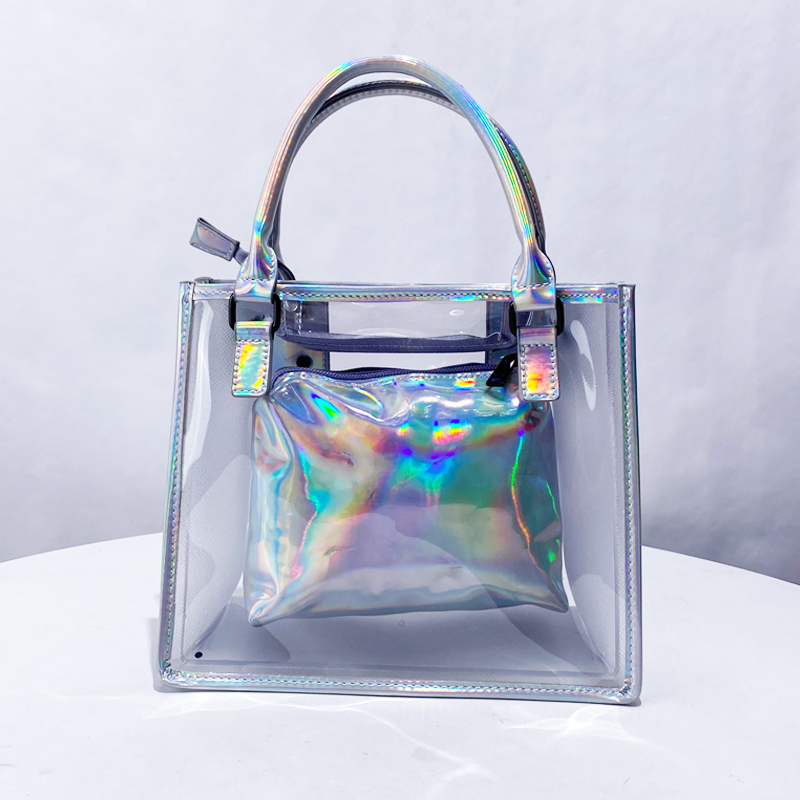 女性のための透明な合成皮革バッグ,高級デザイナーハンドバッグ - Women Bags On Sale のレビューと価格