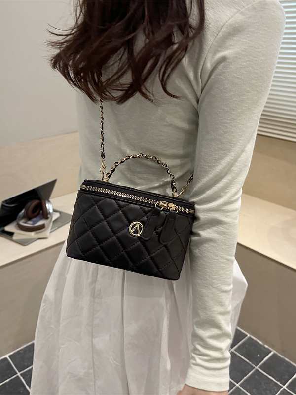   ダイヤモンド柄刺繍入りクロスボディバッグ、シングルショル - Women'S Young Bags のレビューと価格