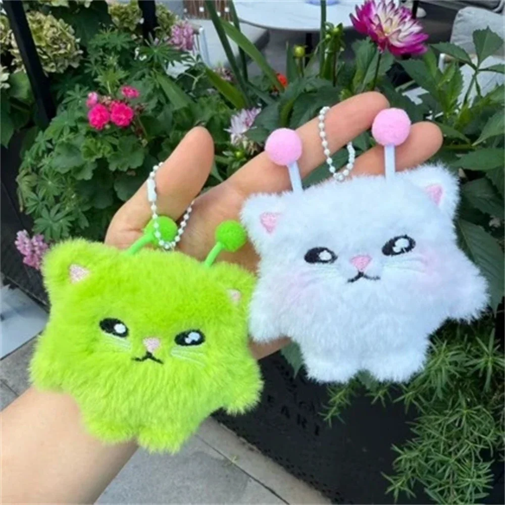 クリエイティブな緑色の宇宙人猫のぬいぐるみキーホルダー。面白 - Women'S Young Bags のレビューと価格