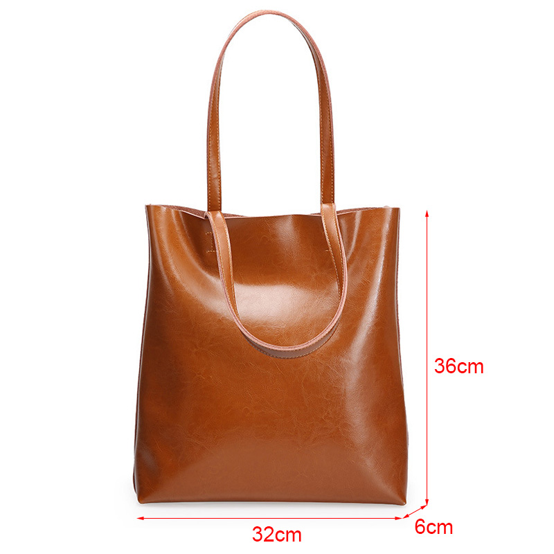 牛革バッグレディース本革ハンドバッグビッグ女性バッグ大ヴィン - Women Hand Bags For Office のレビューと価格