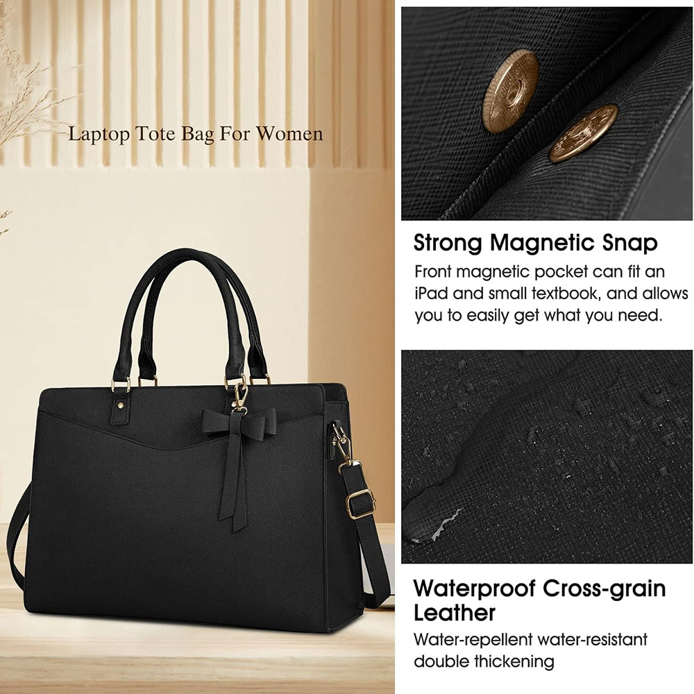 女性用ラップトップバッグ 15.6インチ PUレザー ラップ - Women Hand Bags For Office のレビューと価格