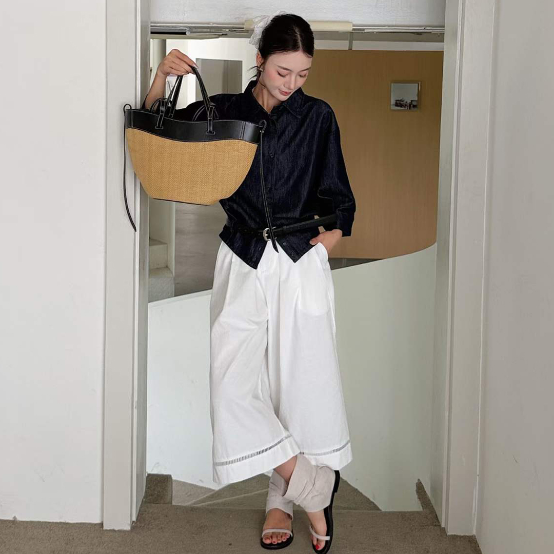 Mendy 本革ナチュラルラフィアトートバッグ女性ミニマリス - Women'S Raffia Bags のレビューと価格