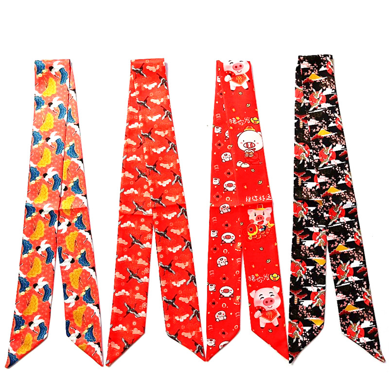 女性用シルククレーンスカーフ,新ブランド,頭と首のラップ,長 - Women Bags Branded のレビューと価格