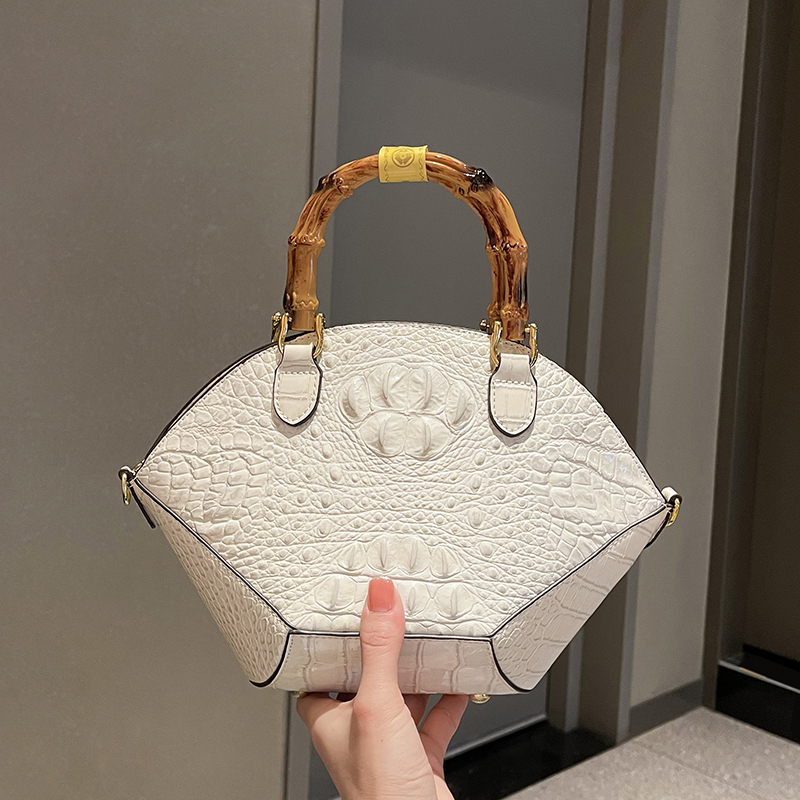女性のためのクロコダイルハンドバッグ,竹の模造クロコダイルハ - Women Bags Branded のレビューと価格