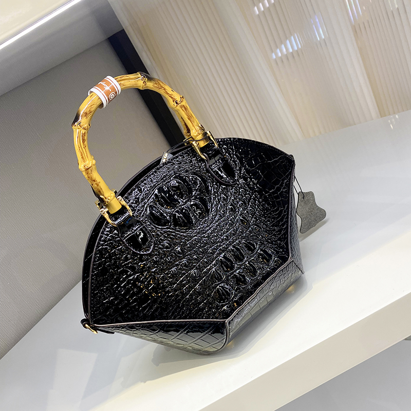 女性のためのクロコダイルハンドバッグ,竹の模造クロコダイルハ - Women Bags Branded のレビューと価格