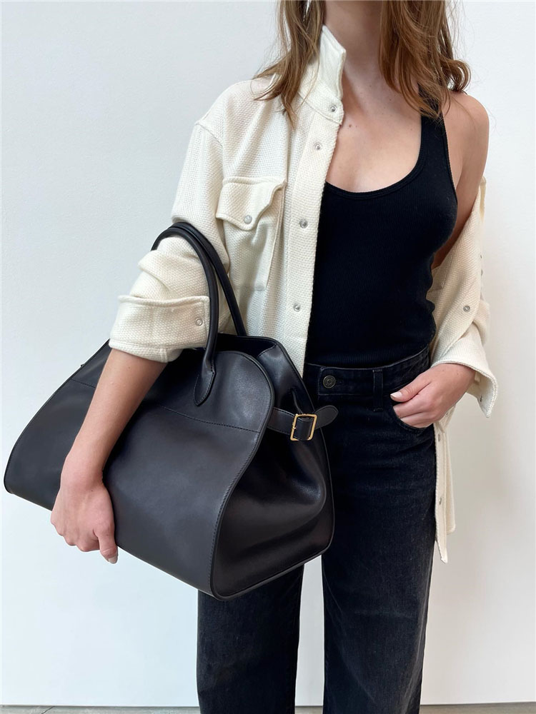 オフィスレディース仕事大容量トート牛革本革ハンドバッグ女性脇 - Women Hand Bags For Office のレビューと価格