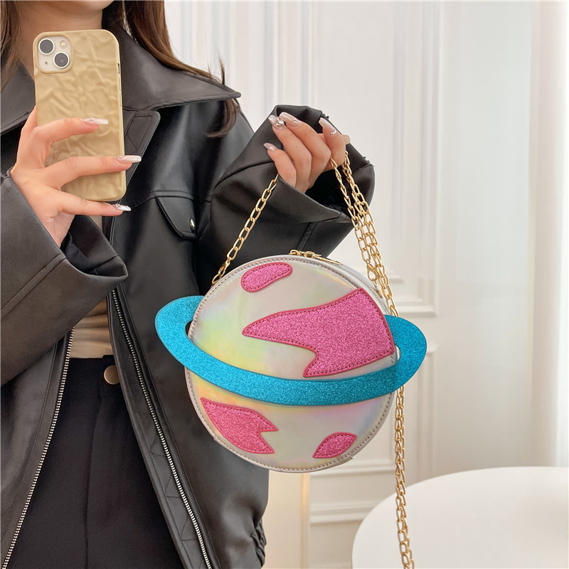 若い女の子のためのレーザー円形の惑星の形をした財布,女性のた - Women'S Young Bags のレビューと価格