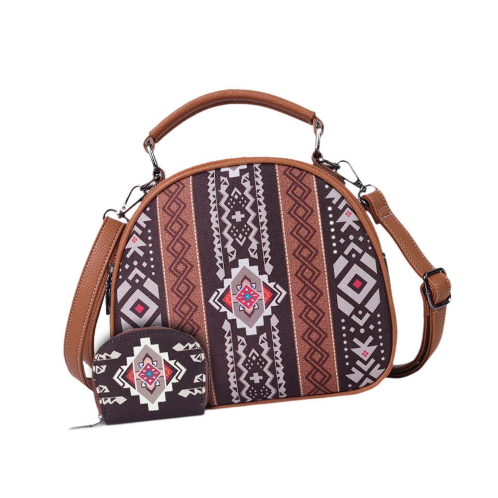 ボヘミアン柄の女性用ハンドバッグ。キャンバス素材で、スタイリ - Women'S Bags Handbags のレビューと価格